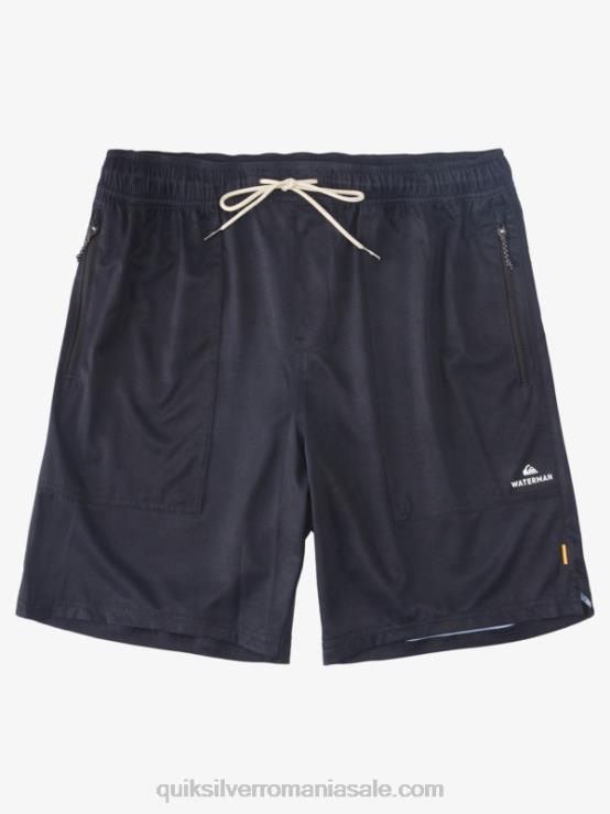 negru waterman scout fermoar amphibian 20 boardshorts XT6B1324 bărbați Quiksilver