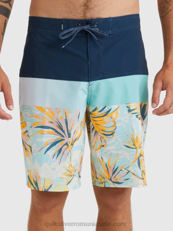 însemne albastre surfsilk panel 20 boardshorts XT6B1450 bărbați Quiksilver