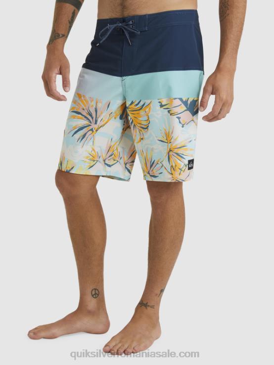 însemne albastre surfsilk panel 20 boardshorts XT6B1450 bărbați Quiksilver