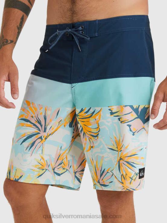 însemne albastre surfsilk panel 20 boardshorts XT6B1450 bărbați Quiksilver