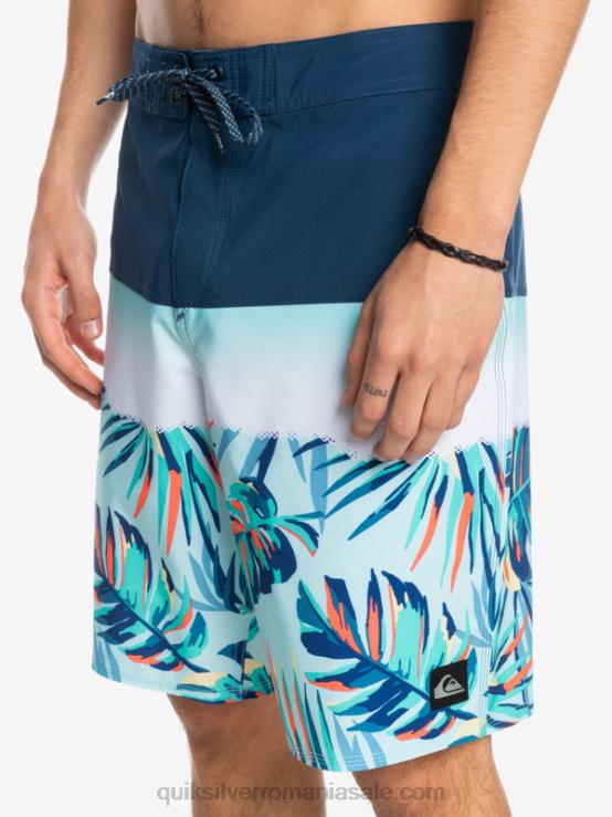 însemne albastre surfsilk panel 20 boardshorts XT6B1456 bărbați Quiksilver