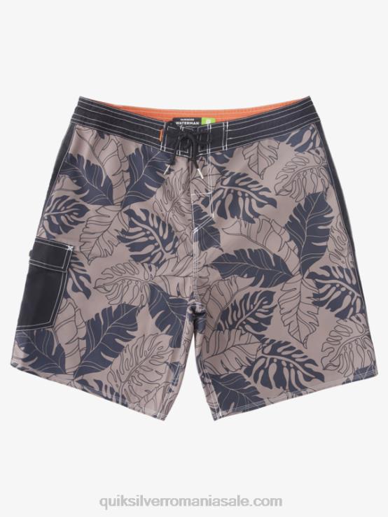 întoarcere neagră waterman throwback print 2 19 boardshorts XT6B848 bărbați Quiksilver