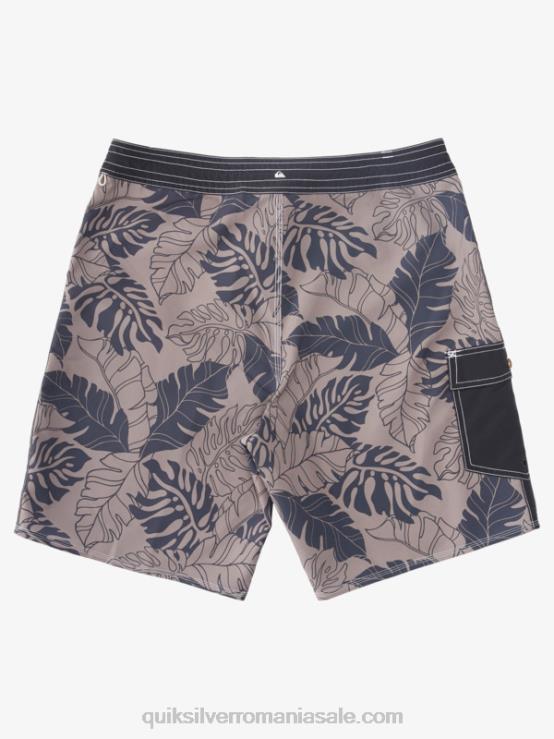 întoarcere neagră waterman throwback print 2 19 boardshorts XT6B848 bărbați Quiksilver