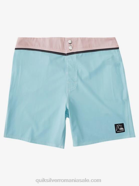 nuanță albastră solid snap 17 boardshorts reciclați XT6B1828 bărbați Quiksilver