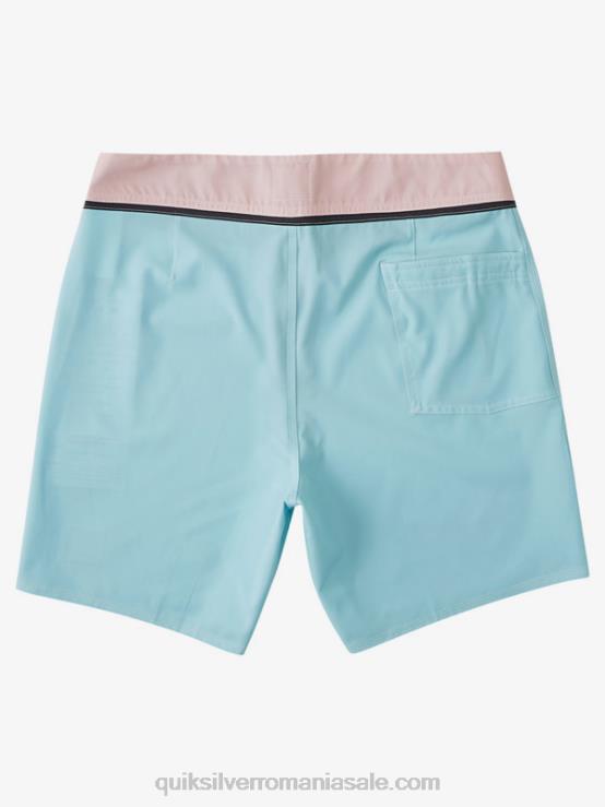 nuanță albastră solid snap 17 boardshorts reciclați XT6B1828 bărbați Quiksilver