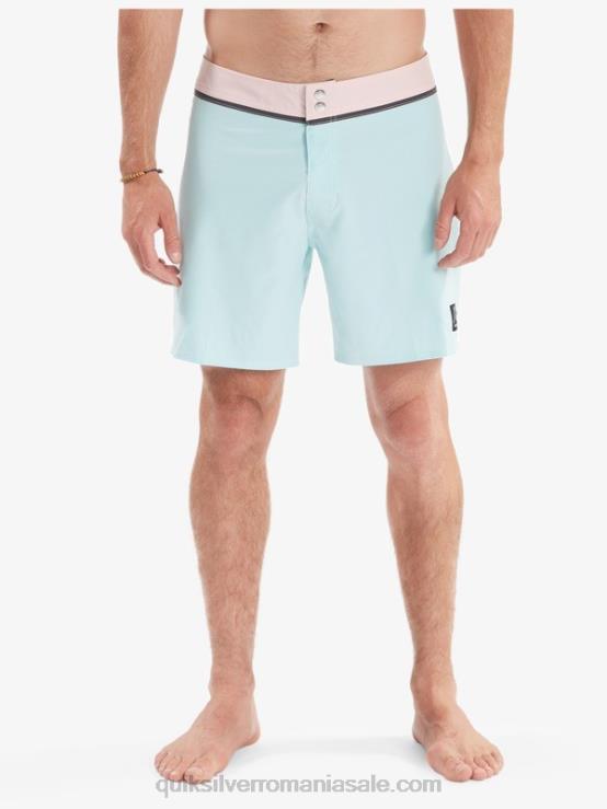 nuanță albastră solid snap 17 boardshorts reciclați XT6B1828 bărbați Quiksilver