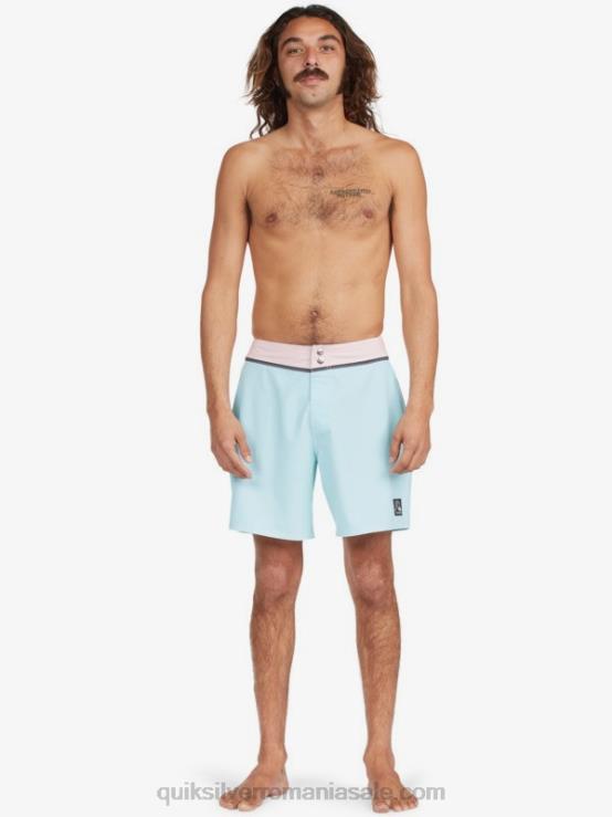 nuanță albastră solid snap 17 boardshorts reciclați XT6B1828 bărbați Quiksilver