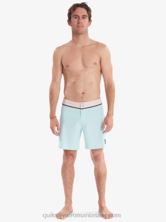 nuanță albastră solid snap 17 boardshorts reciclați XT6B1828 bărbați Quiksilver