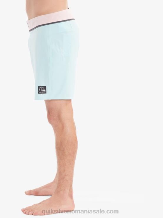 nuanță albastră solid snap 17 boardshorts reciclați XT6B1828 bărbați Quiksilver