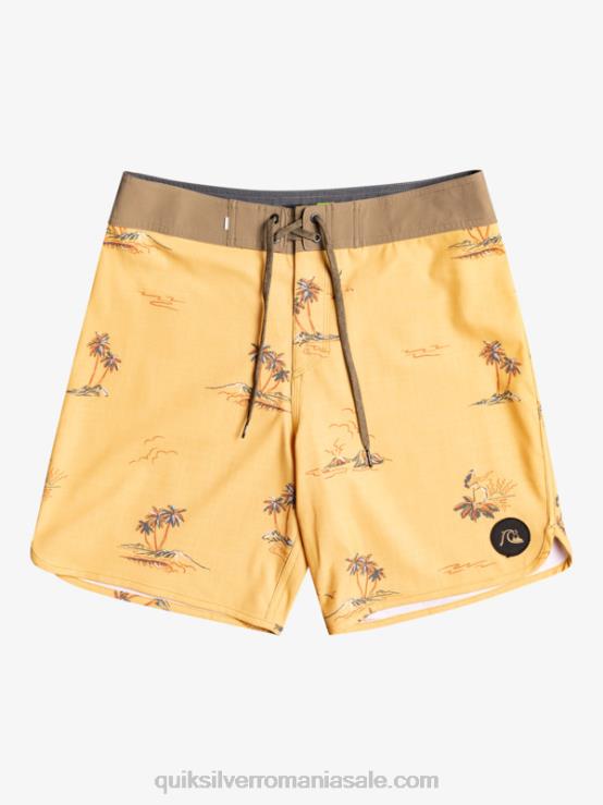 ocru surfsilk scallop 19 boardshorts XT6B1497 bărbați Quiksilver