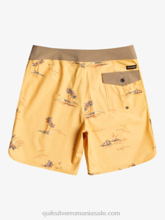 ocru surfsilk scallop 19 boardshorts XT6B1497 bărbați Quiksilver