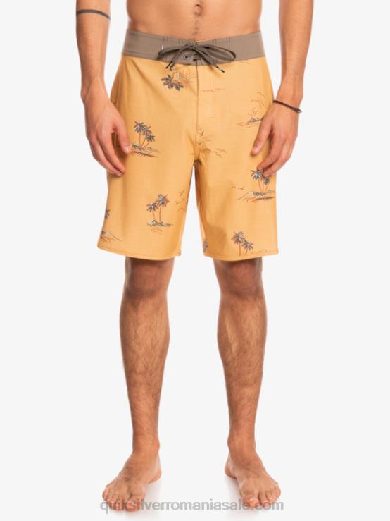 ocru surfsilk scallop 19 boardshorts XT6B1497 bărbați Quiksilver