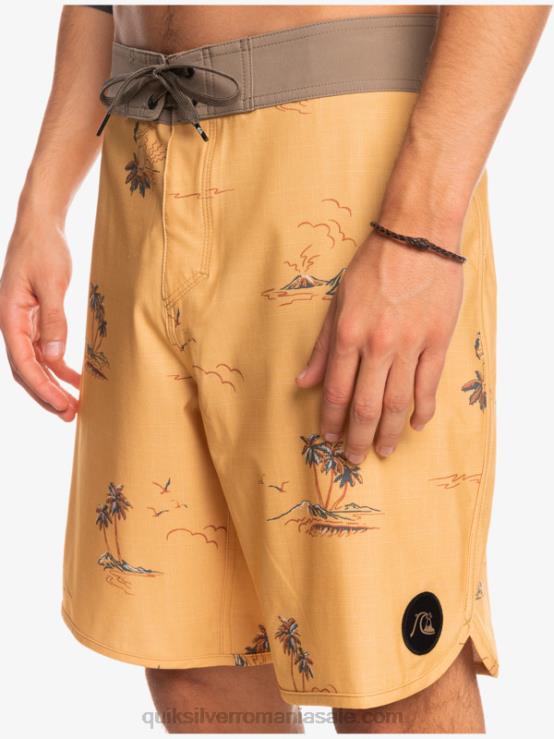 ocru surfsilk scallop 19 boardshorts XT6B1497 bărbați Quiksilver