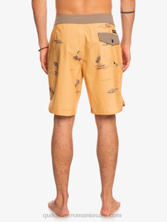 ocru surfsilk scallop 19 boardshorts XT6B1497 bărbați Quiksilver