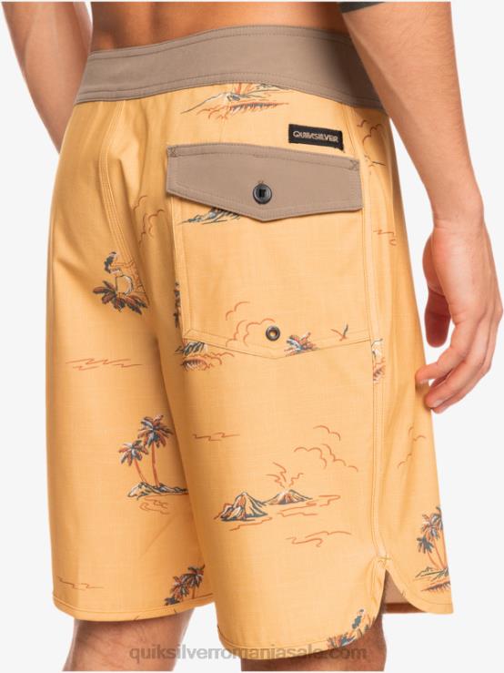 ocru surfsilk scallop 19 boardshorts XT6B1497 bărbați Quiksilver