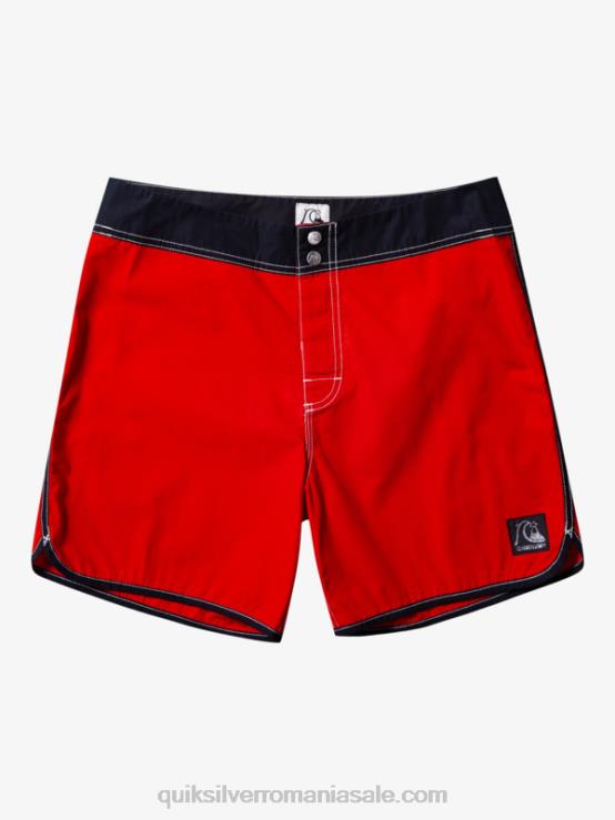 rosu cu risc ridicat boardshorts originali scalllop snap 16 XT6B169 bărbați Quiksilver