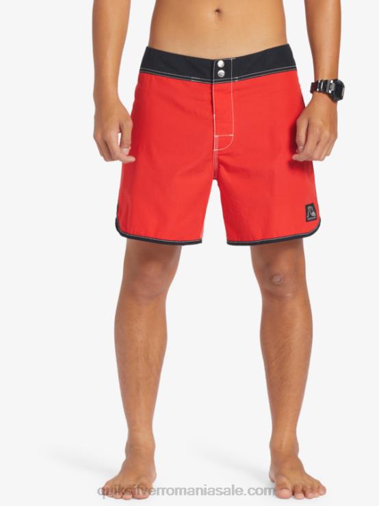 rosu cu risc ridicat boardshorts originali scalllop snap 16 XT6B169 bărbați Quiksilver