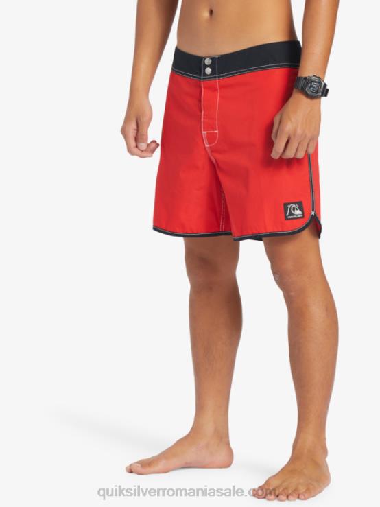 rosu cu risc ridicat boardshorts originali scalllop snap 16 XT6B169 bărbați Quiksilver
