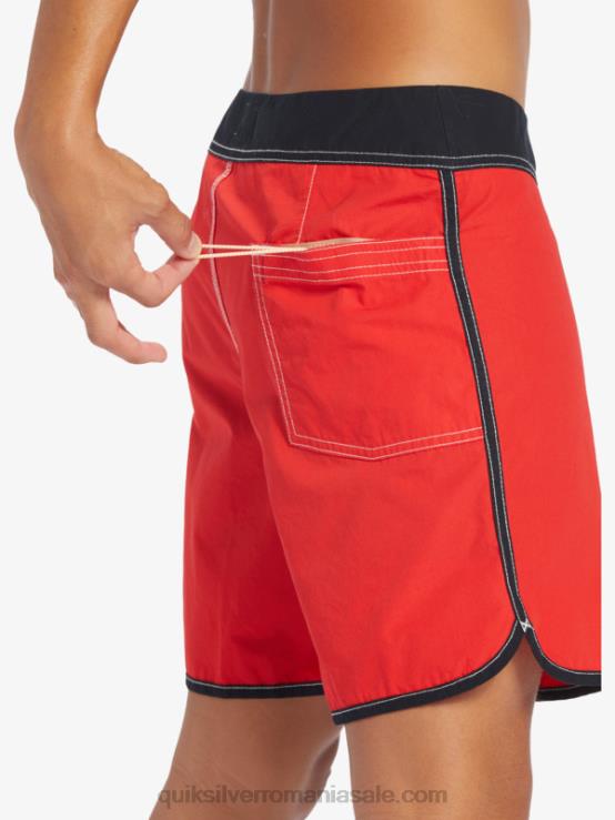 rosu cu risc ridicat boardshorts originali scalllop snap 16 XT6B169 bărbați Quiksilver