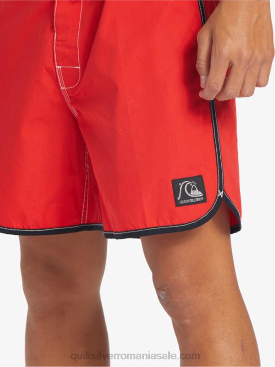 rosu cu risc ridicat boardshorts originali scalllop snap 16 XT6B169 bărbați Quiksilver