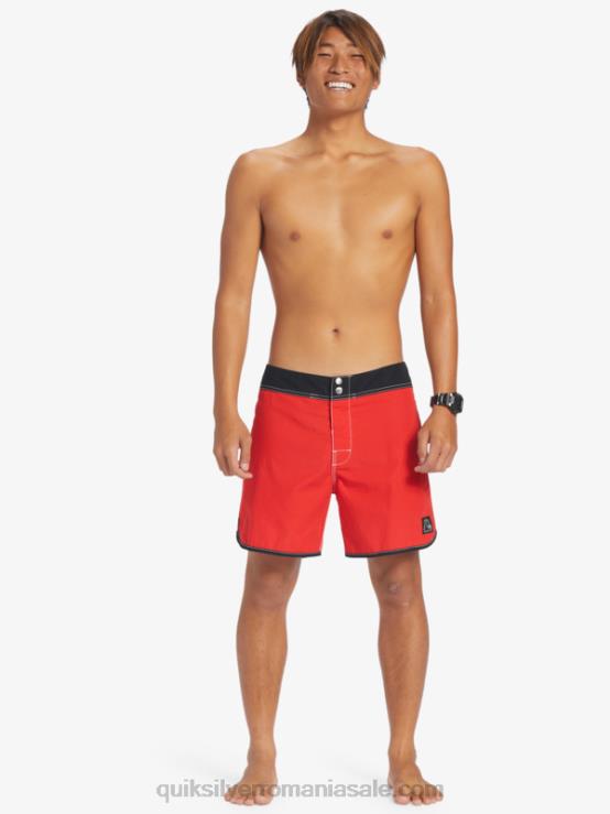 rosu cu risc ridicat boardshorts originali scalllop snap 16 XT6B169 bărbați Quiksilver