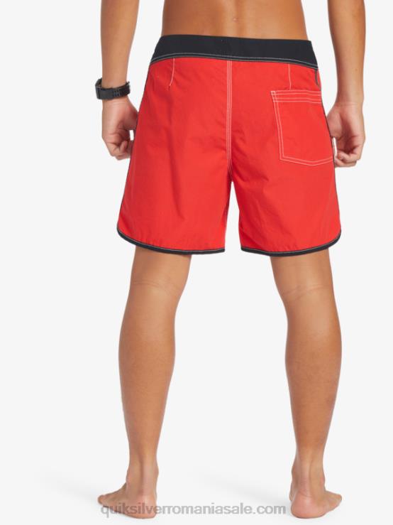 rosu cu risc ridicat boardshorts originali scalllop snap 16 XT6B169 bărbați Quiksilver