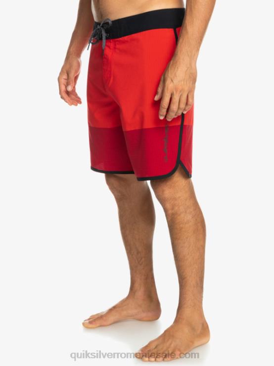rosu cu risc ridicat highlite scallop 19 boardshorts XT6B32 bărbați Quiksilver