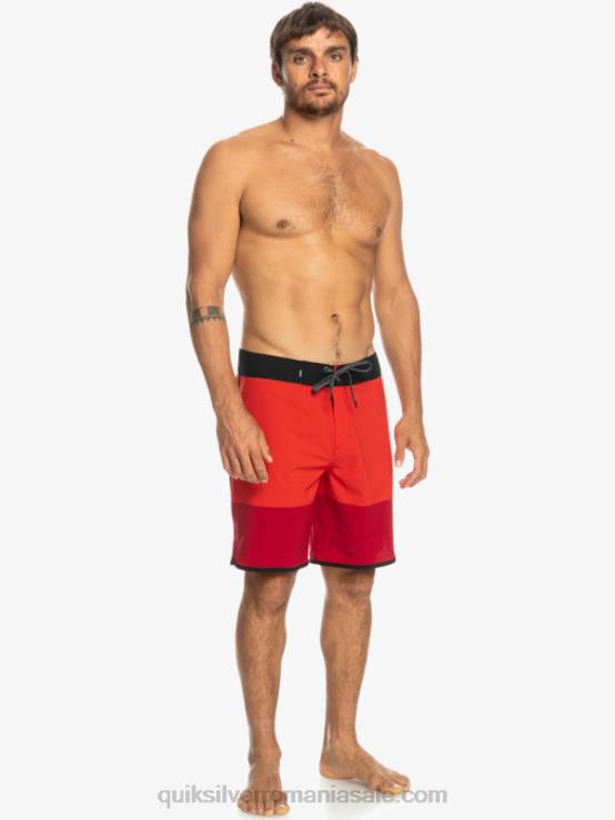 rosu cu risc ridicat highlite scallop 19 boardshorts XT6B32 bărbați Quiksilver
