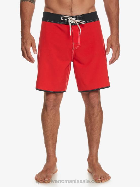 rosu cu risc ridicat original scallop 18 boardshorts XT6B87 bărbați Quiksilver