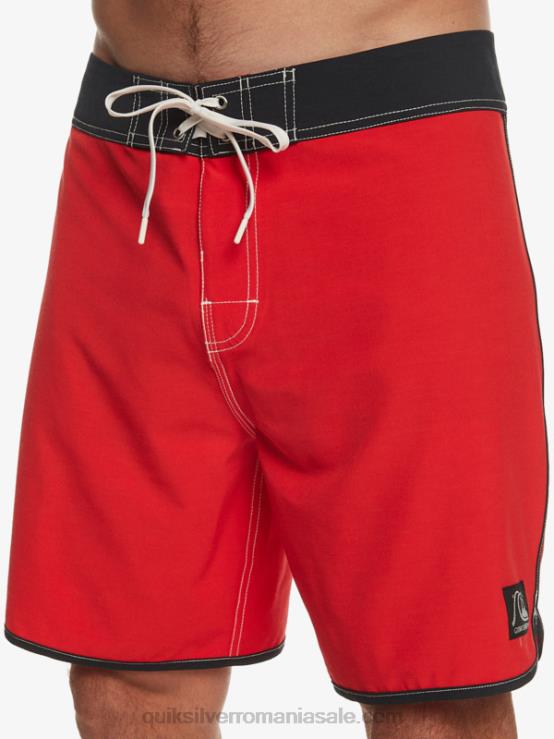 rosu cu risc ridicat original scallop 18 boardshorts XT6B87 bărbați Quiksilver