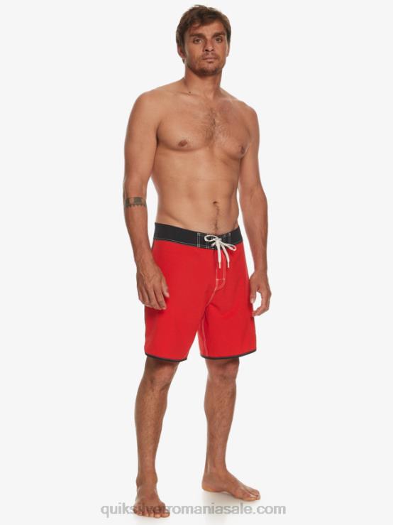 rosu cu risc ridicat original scallop 18 boardshorts XT6B87 bărbați Quiksilver