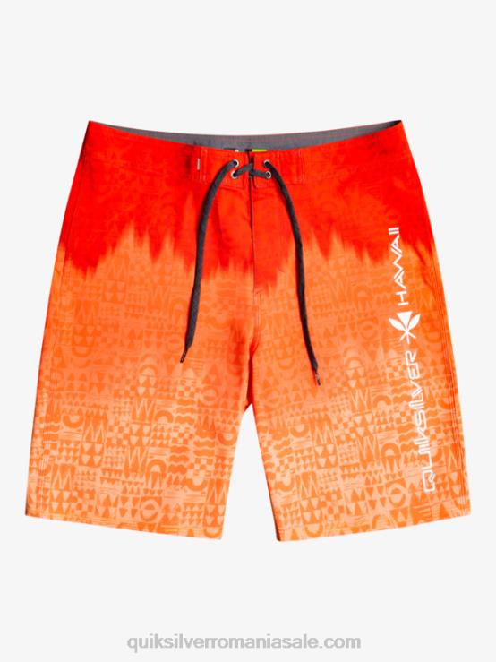 rosu cu risc ridicat surfsilk hawaii homegrown faded 20 boardshorts XT6B1610 bărbați Quiksilver