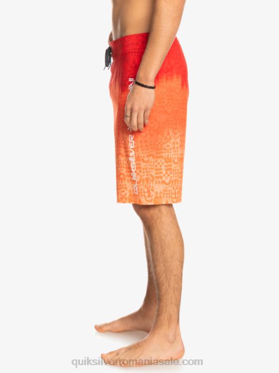 rosu cu risc ridicat surfsilk hawaii homegrown faded 20 boardshorts XT6B1610 bărbați Quiksilver