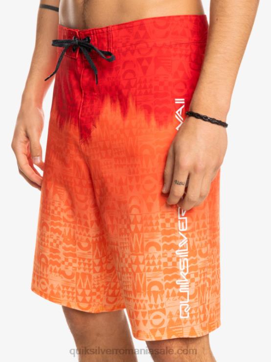 rosu cu risc ridicat surfsilk hawaii homegrown faded 20 boardshorts XT6B1610 bărbați Quiksilver