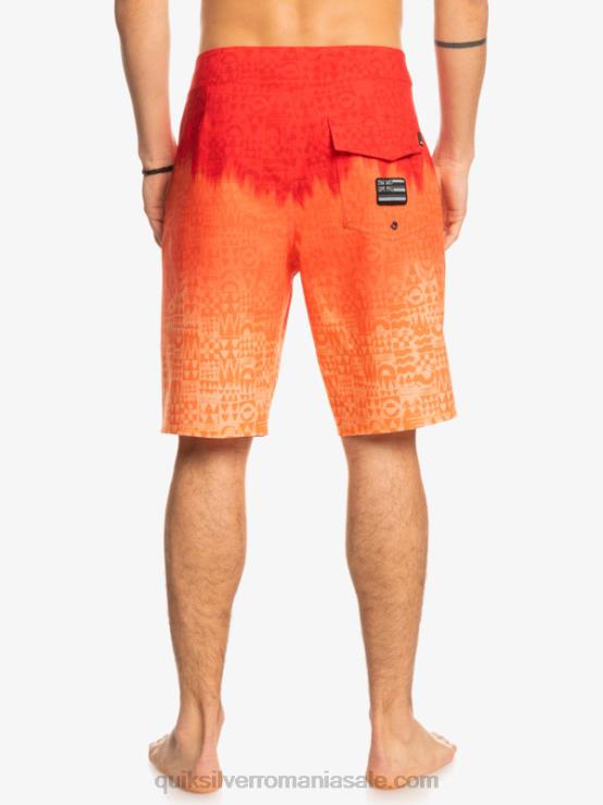 rosu cu risc ridicat surfsilk hawaii homegrown faded 20 boardshorts XT6B1610 bărbați Quiksilver