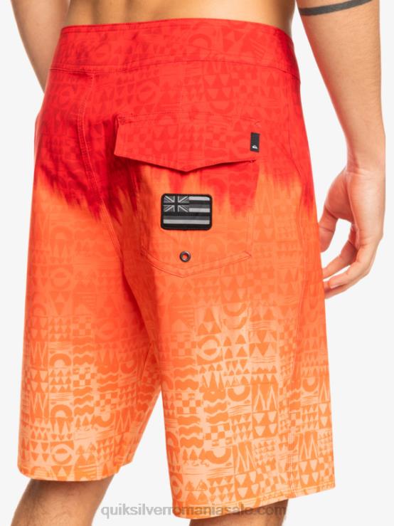 rosu cu risc ridicat surfsilk hawaii homegrown faded 20 boardshorts XT6B1610 bărbați Quiksilver