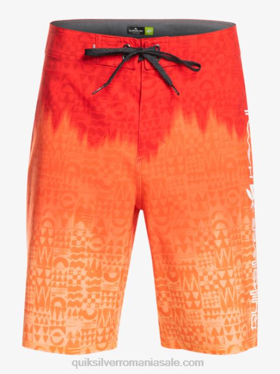 rosu cu risc ridicat surfsilk hawaii homegrown faded 20 boardshorts XT6B1610 bărbați Quiksilver