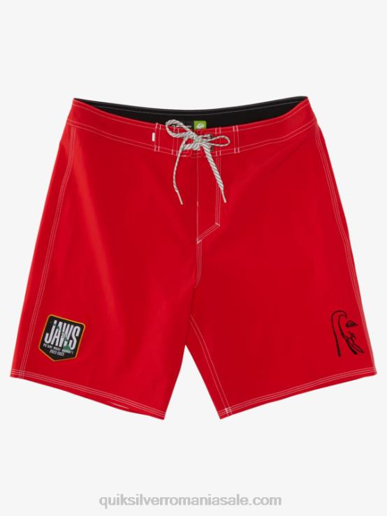 rosu cu risc ridicat surfsilk jaws 19 boardshorts XT6B1125 bărbați Quiksilver