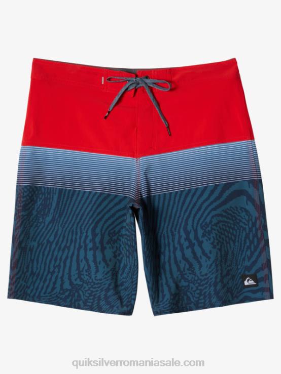 rosu cu risc ridicat surfsilk panel 20 boardshorts XT6B132 bărbați Quiksilver