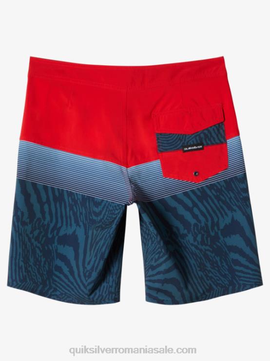 rosu cu risc ridicat surfsilk panel 20 boardshorts XT6B132 bărbați Quiksilver