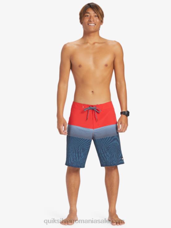 rosu cu risc ridicat surfsilk panel 20 boardshorts XT6B132 bărbați Quiksilver