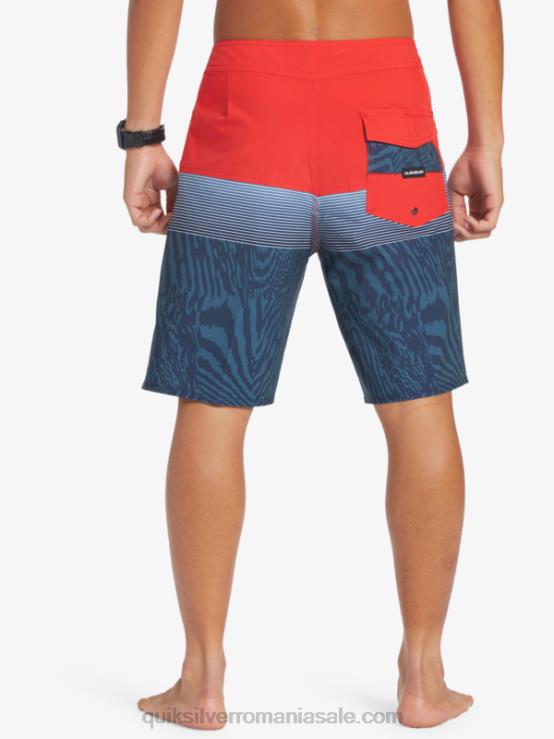 rosu cu risc ridicat surfsilk panel 20 boardshorts XT6B132 bărbați Quiksilver