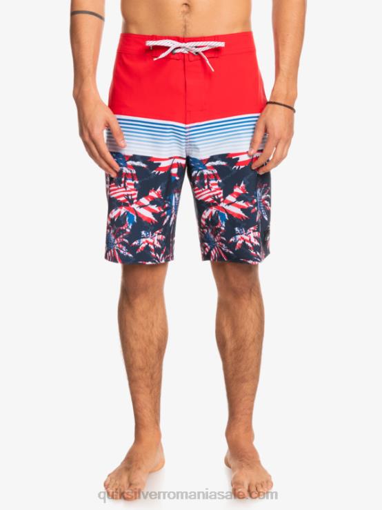 rosu cu risc ridicat surfsilk panel 20 boardshorts XT6B1459 bărbați Quiksilver