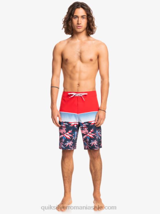 rosu cu risc ridicat surfsilk panel 20 boardshorts XT6B1459 bărbați Quiksilver
