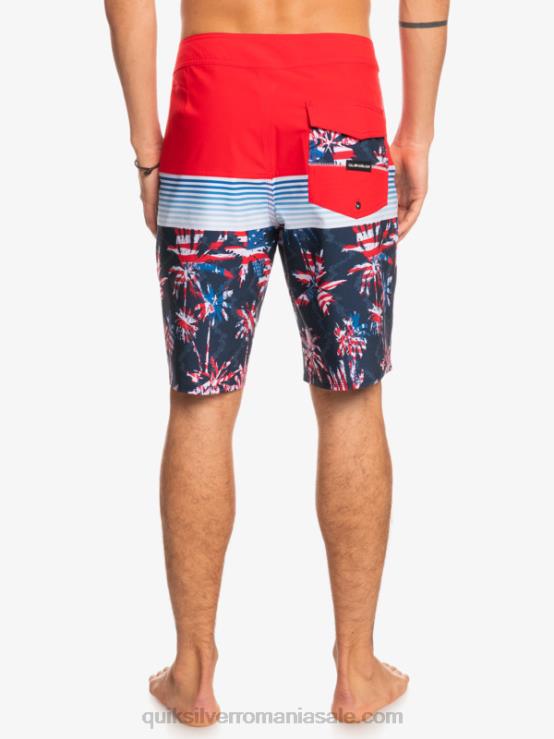 rosu cu risc ridicat surfsilk panel 20 boardshorts XT6B1459 bărbați Quiksilver