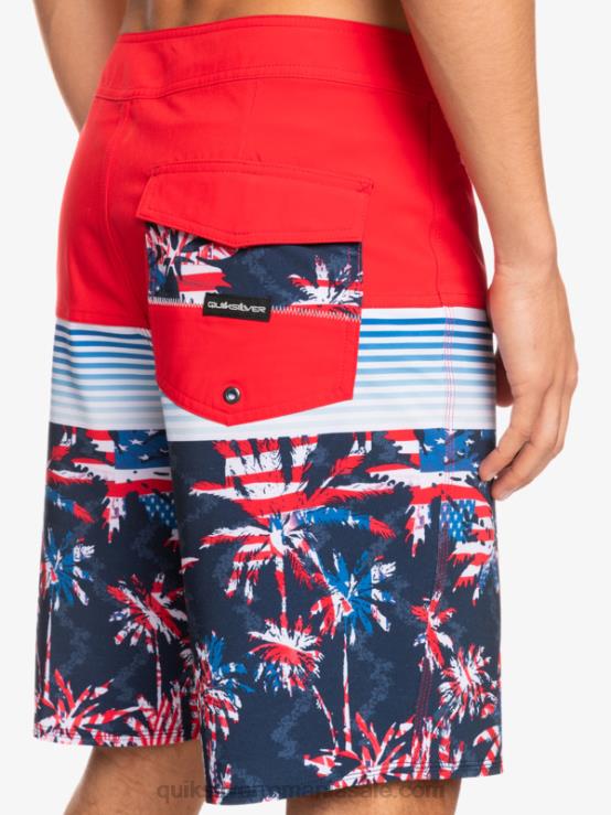 rosu cu risc ridicat surfsilk panel 20 boardshorts XT6B1459 bărbați Quiksilver