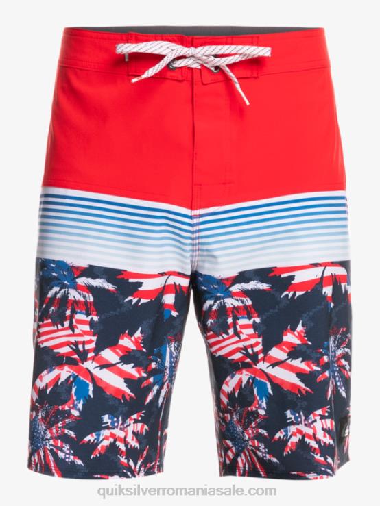 rosu cu risc ridicat surfsilk panel 20 boardshorts XT6B1459 bărbați Quiksilver
