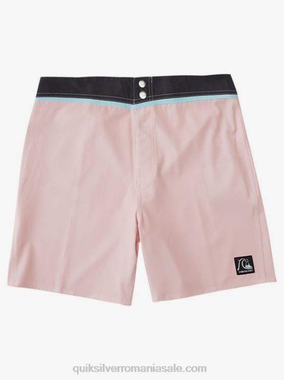 roz moale solid snap 17 boardshorts reciclați XT6B1829 bărbați Quiksilver