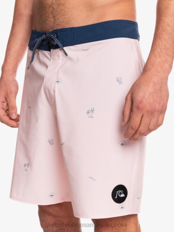 trandafir voalat surfsilk a distanțat 19 boardshorts XT6B1813 bărbați Quiksilver