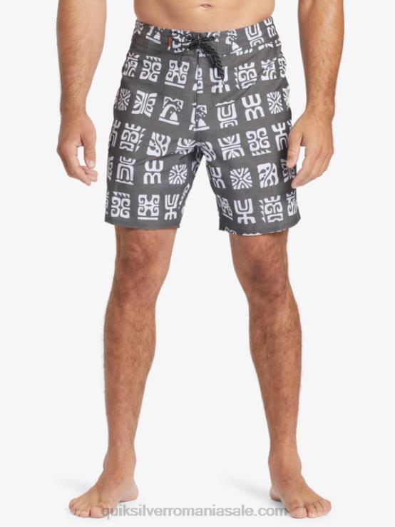 vâslă canal neagră bs waterman channel paddle 20 boardshorts XT6B640 bărbați Quiksilver